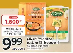 Fortinos Olivieri fresh filled pasta or Skillet gnocchi offer