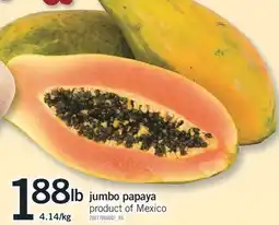 Fortinos jumbo papaya offer