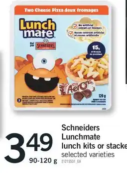 Fortinos Schneiders Lunchmate lunch kits or stacke, 90-120 g offer