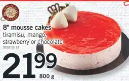 Fortinos 8 mousse cakes 800 g offer