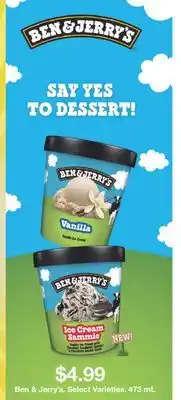 Fortinos BEN & JERRY'S, 473 ML offer