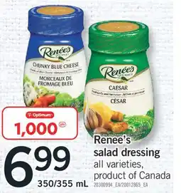 Fortinos RENEE'S SALAD DRESSING 350/355 mL offer