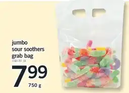 Fortinos JUMBO SOUR SOOTHERS GRAB BAG 750 g offer