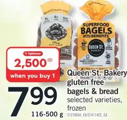 Fortinos Queen St. Bakery gluten free bagels & bread offer