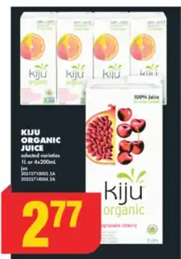 No Frills KIJU ORGANIC JUICE offer