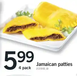Fortinos 4 pack Jamaican patties, 4 pack offer