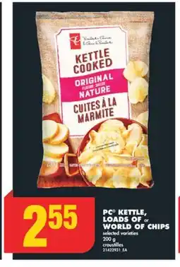 No Frills PC KETTLE, LOADS OF or WORLD OF CHIPS, 200 g offer