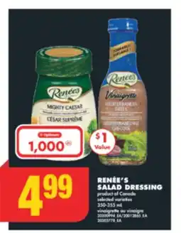 No Frills RENÉE'S SALAD DRESSING, 350-355 mL offer