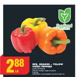 No Frills RED, ORANGE or YELLOW SWEET PEPPERS offer