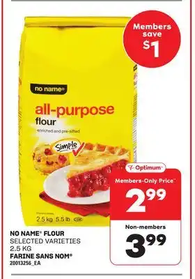 Independent Grocer NO NAME FLOUR, 2.5 KG offer