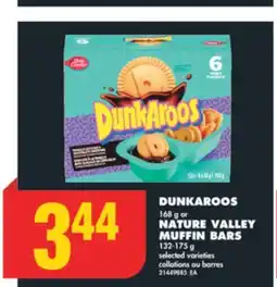 No Frills DUNKAROOS, 168 g or NATURE VALLEY MUFFIN BARS, 132-175 g offer