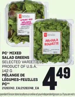 Independent Grocer PC MIXED SALAD GREENS, 142 G offer