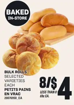 Independent Grocer BULK ROLLS offer