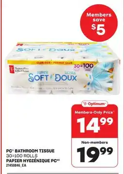 Independent Grocer PC BATHROOM TISSUE, 30=100 ROLLS offer
