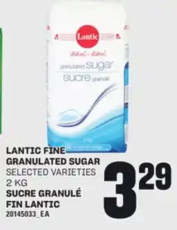 Independent Grocer LANTIC FINE GRANULATED SUGAR, 2 KG offer