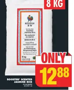 No Frills ROOSTER SCENTED JASMINE RICE, 8 KG offer