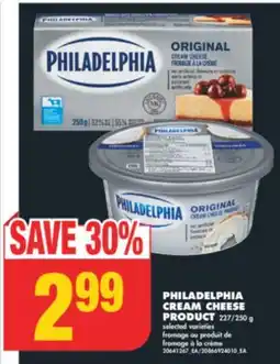 No Frills PHILADELPHIA CREAM CHEESE PRODUCT, 250 g offer