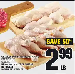 Independent Grocer CHICKEN DRUMSTICKS OR THIGHS offer