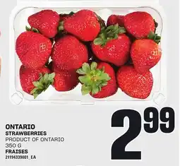 Independent Grocer ONTARIO STRAWBERRIES, 350 G offer
