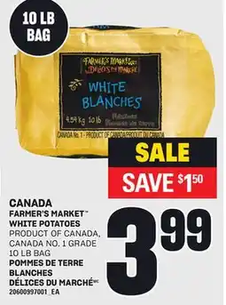Independent Grocer FARMER'S MARKET WHITE POTATOES, 10 LB BAG offer