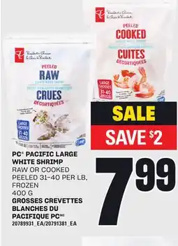 Independent Grocer PC PACIFIC LARGE WHITE SHRIMP, 400 G offer