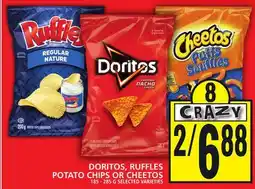 Food Basics DORITOS, RUFFLES POTATO CHIPS OR CHEETOS offer