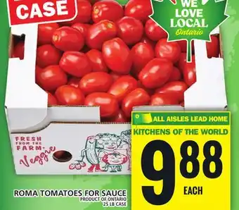 Food Basics ROMA TOMATOES FOR SAUCE offer