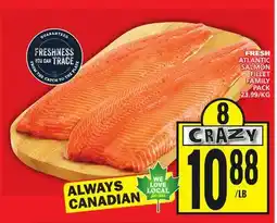 Food Basics FRESH ATLANTIC SALMON FILLET offer
