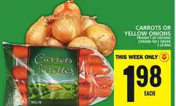 Food Basics CARROTS OR YELLOW ONIONS offer