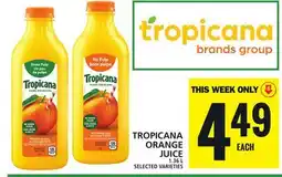 Food Basics TROPICANA ORANGE JUICE offer