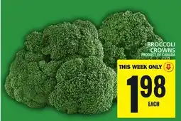 Food Basics BROCCOLI CROWNS offer