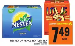 Food Basics NESTEA OR PEACE TEA ICED TEA offer
