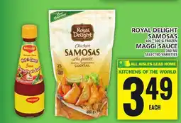 Food Basics ROYAL DELIGHT SAMOSAS OR MAGGI SAUCE offer