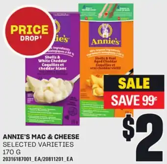 Loblaws ANNIE'S MAC & CHEESE offer