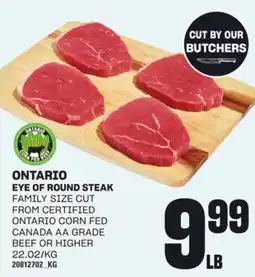 Loblaws EYE OF ROUND STEAK offer
