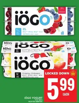 Food Basics IÖGO YOGURT offer