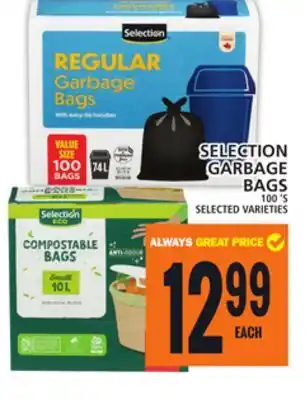 Food Basics SELECTION GARBAGE BAGS offer