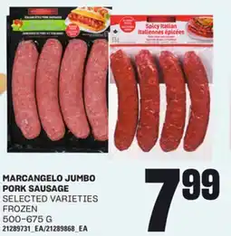 Loblaws MARCANGELO JUMBO PORK SAUSAGE, 500-675 G offer