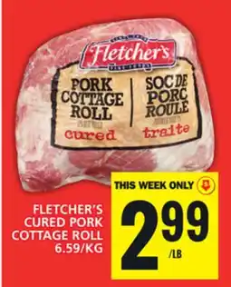 Food Basics FLETCHER'S CURED PORK COTTAGE ROLL offer