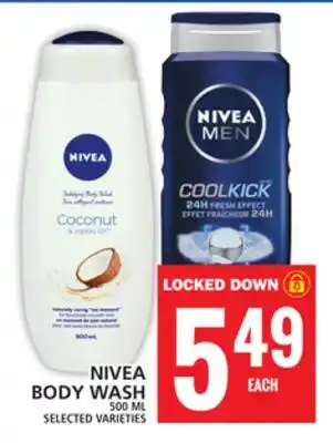 Food Basics NIVEA BODY WASH offer