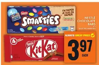 Food Basics NESTLÉ CHOCOLATE BARS offer