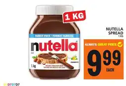 Food Basics NUTELLA SPREAD offer