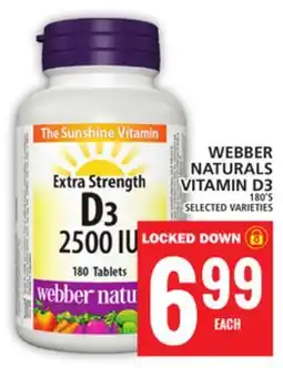 Food Basics WEBBER NATURALS VITAMIN D3 offer