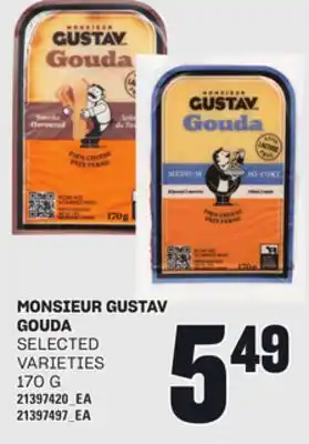 Loblaws MONSIEUR GUSTAV GOUDA, 170 G offer