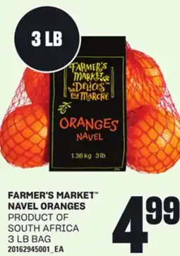 Loblaws FARMER'S MARKET NAVEL ORANGES, 3 LB BAG offer