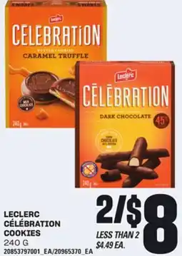 Loblaws LECLERC CÉLÉBRATION COOKIES, 240 G offer