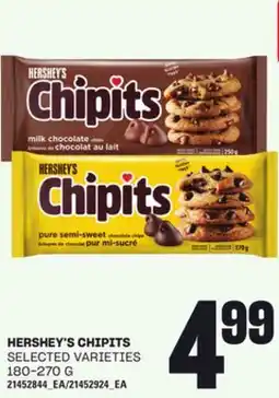 Loblaws HERSHEY'S CHIPITS, 180-270 G offer