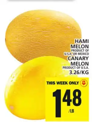 Food Basics HAMI MELON OR CANARY MELON offer
