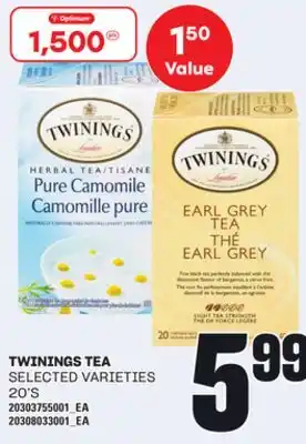 Loblaws TWININGS TEA, 20's offer