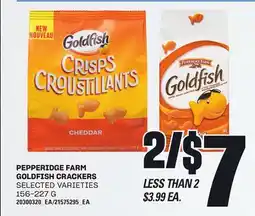 Loblaws PEPPERIDGE FARM GOLDFISH CRACKERS, 156-227 G offer